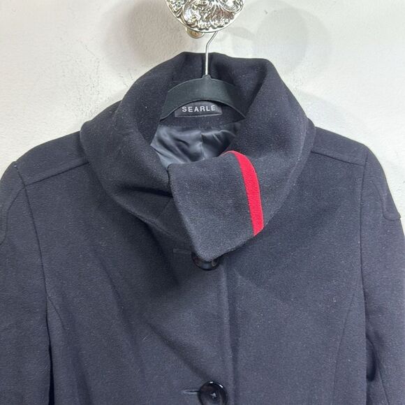 (P1) Searle black wool jacket coat, size 6 - Picture 3 of 15
